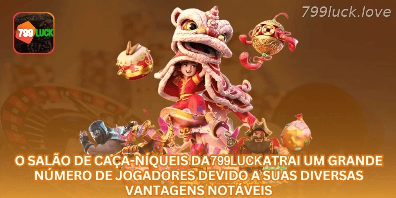 Área de jackpot e caça-níqueis 799LUCK com slots, RTP, volatilidade e saldo em R$
